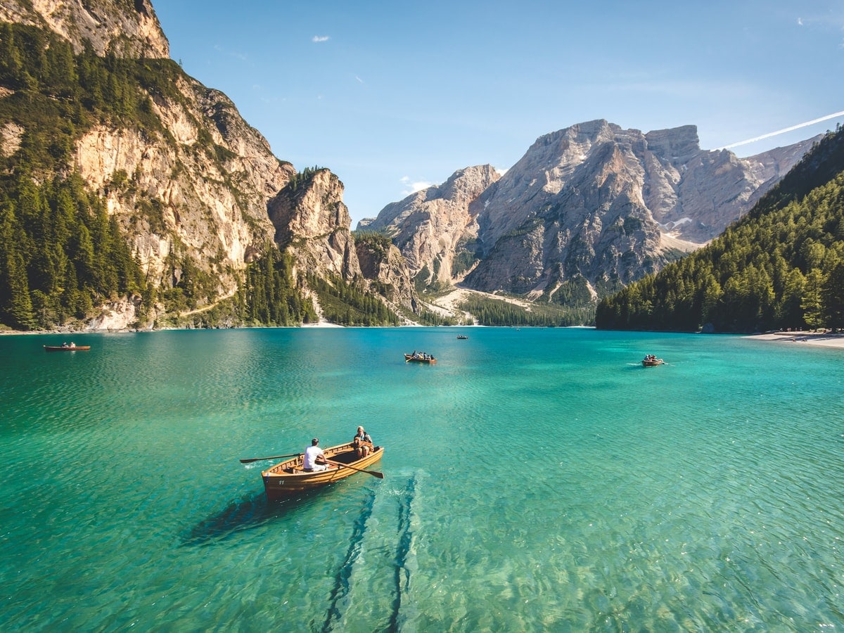 Premium summer camp destination by an alpine lake